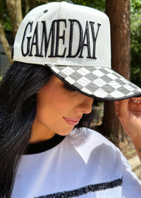 Preorder eta 8/5- Game day checkered hat