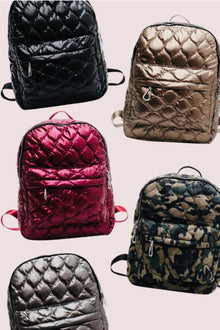  Puff Metallic Backpack