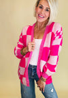 Cupid checkered cardigan