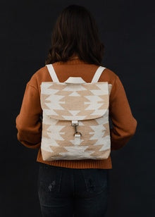  Tan/ cream backpack