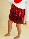 Feel the fire sequin skort