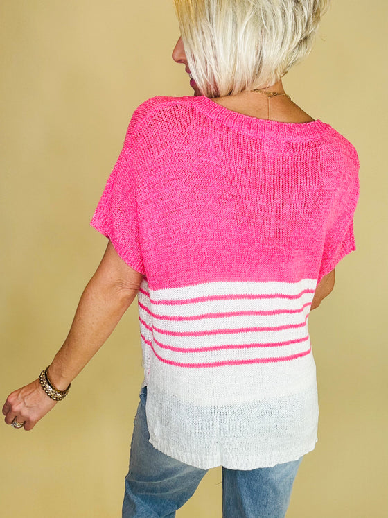 The Jocelyn top pink