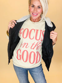 Focus on the good sweatshirt