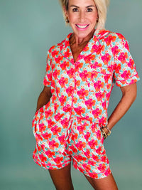Dola Pj set neon flower