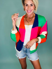 Neon daydream cardigan