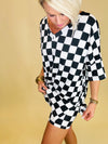 Joy biker set black/ white checkered