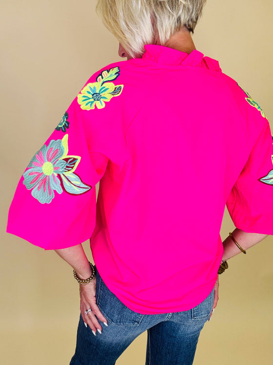 Pina colada and palms top