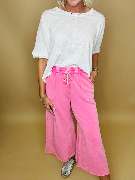 The Mallory Cropped Mineral Wash Pants