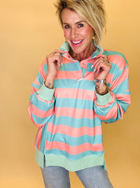 Sunset sorbet stripe pullover