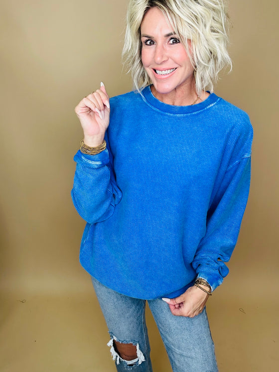 Casual Corded Pullover