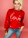 Love without limits tinsel sweater
