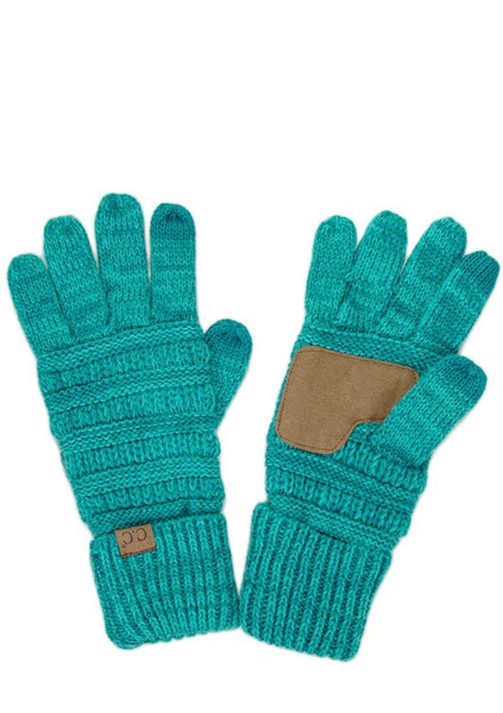 Two tone touch screen gloves