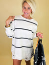 Classic crew stripe pullover