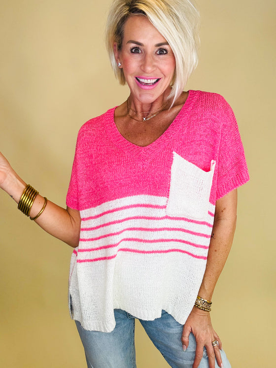 The Jocelyn top pink