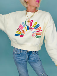 Normal is boring sweatshirt