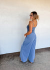 Preorder eta 6/1- denim crush smocked romper