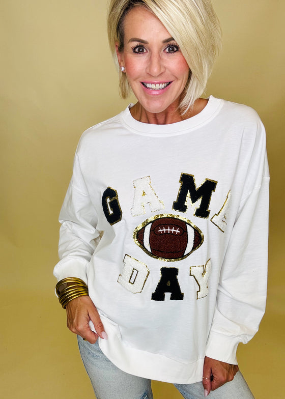 Pass The ball patch sweatshirt