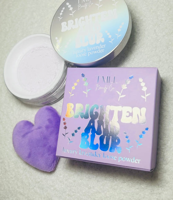 Brighten and blur lavender setting powder