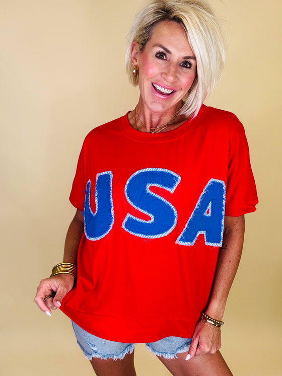 Bold and proud usa tee