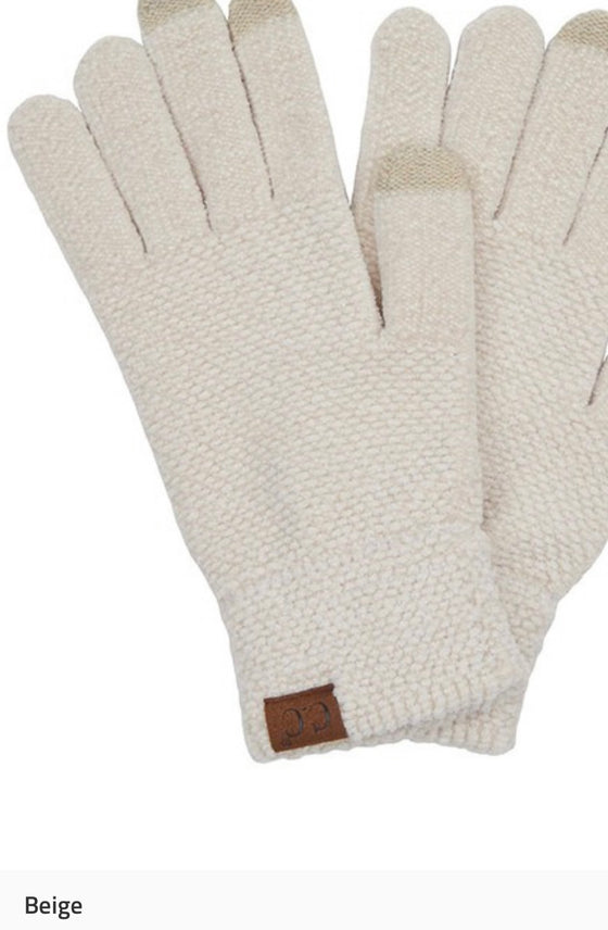 Smart tip chenille gloves