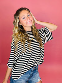 Beach bound tee black