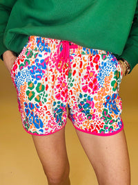 Electric leopard everyday shorts