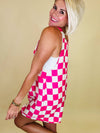 Check me out checkered overalls