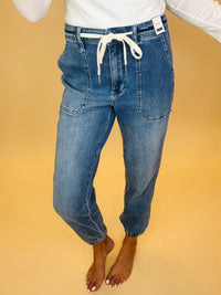 The Judy light wash jogger