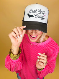 Bat shit crazy trucker hat