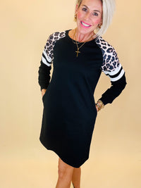 Wild streak leopard dress