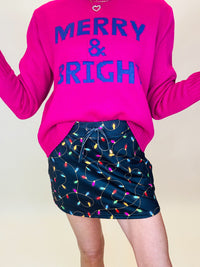 Christmas lights skort