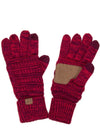 Two tone touch screen gloves