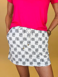 Checkmate Chic Checkered Skort