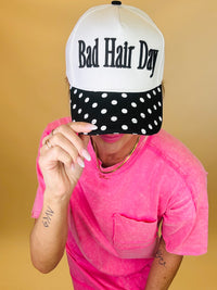 Bad hair day embroidered hat