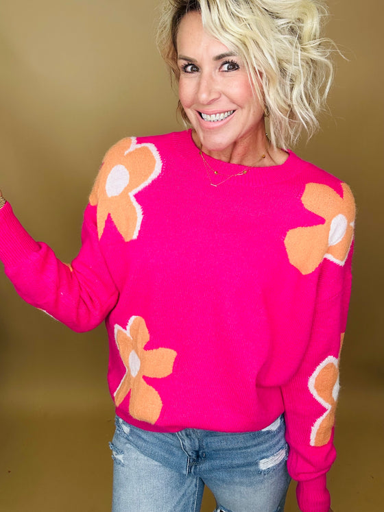 The Fiona floral sweater