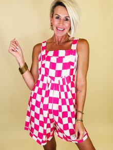  Check me out checkered overalls