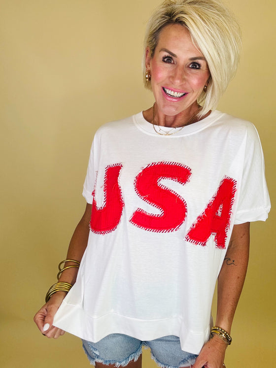 Bold and proud usa tee