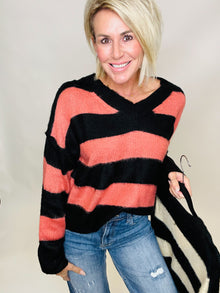  Sugar and spice stripe sweater