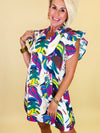Palm party dress