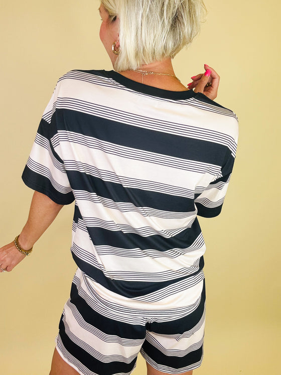 Saltwater breeze stripe set
