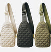Puffer sling bag