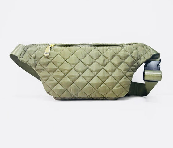 Quilted sling/fanny bag