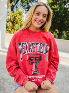  Texas tech corded pullover