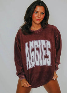  Aggie corded pullover