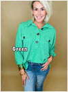 By the bonfire button top