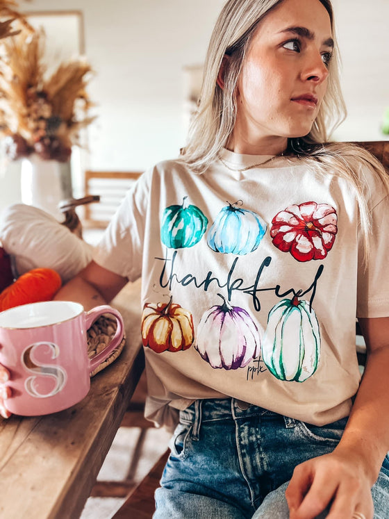 Thankful Pumpkins tee