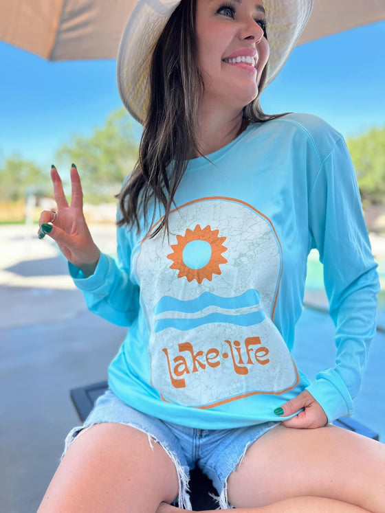 Lake life spf tee