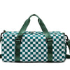 Checkered duffle bag