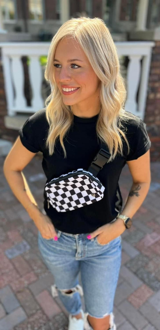 Checkered Bum bag