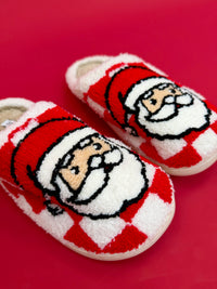 Jolly santa red slippers